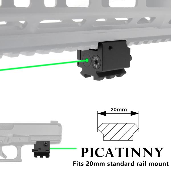 Military Grade Green Laser Sight Rifle 650nm Waterproof Low Profile