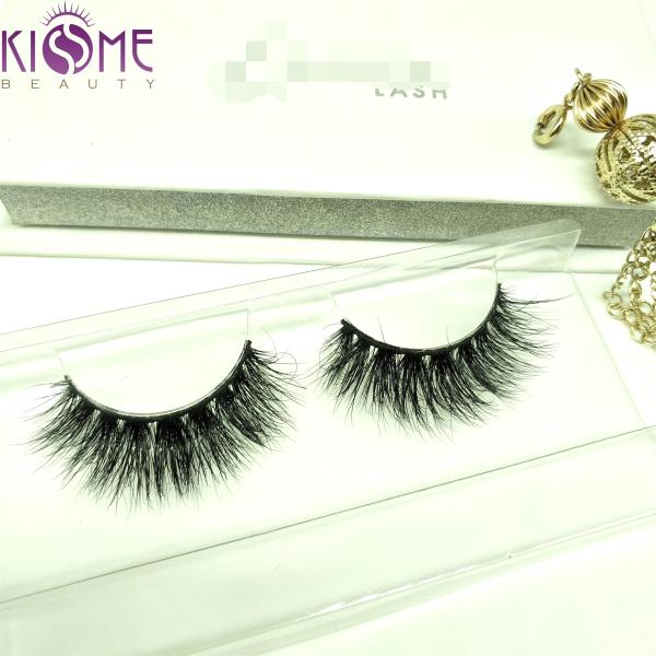 Commercial Densed Natural Mink Eyelashes Long Thin 100 Real Mink Lashes D013