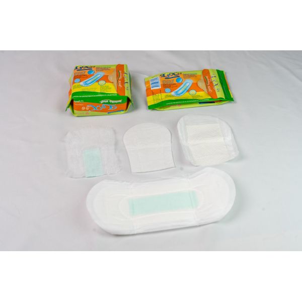 Leak Protection Dual Layer Design Sanitary Napkins Pad with Hypoallergenic Cotton