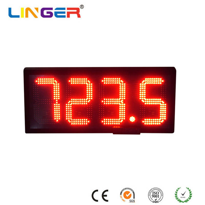 RED Electronic Gas Price Signs 1.6mm Thickness Gas Station Price Board Self Protected Control Board