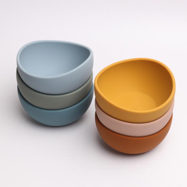 Silicone Bowl in Orange Pink Blue TV Shopping Pet Food Grade Navy  Green or Yellow
