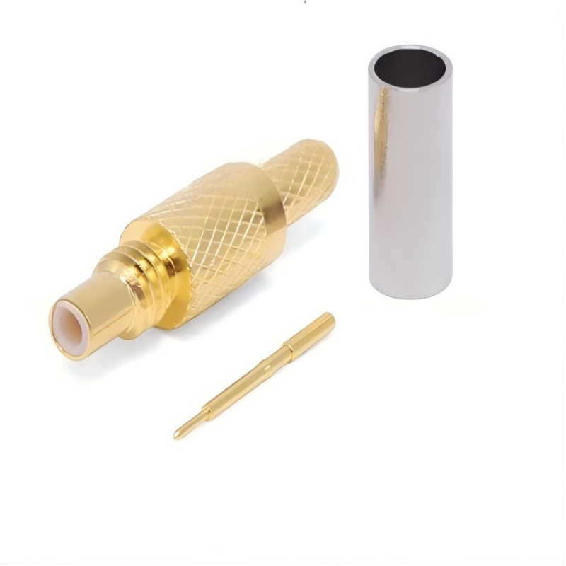 Gold Plated Brass SSMC Connector with 50Ω Impedance and DC-6GHz Frequency Range for RF Applications