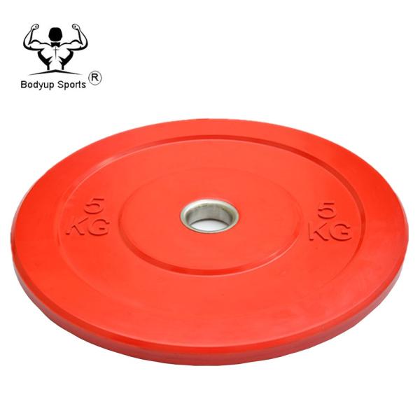 Pure Rubber Barbell Weight Plates , Crossfit Bumper Plates For Competition
