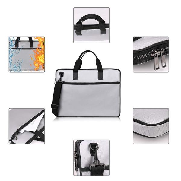 Large Capacity Fireproof Waterproof Bag For 13 - 13.3 Inch Laptops