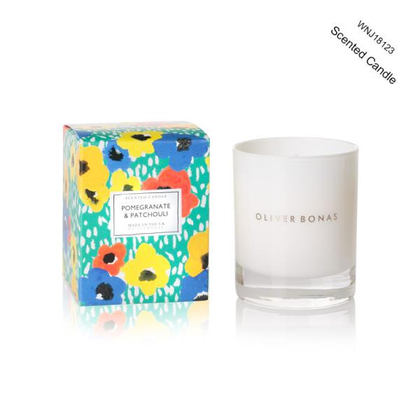 Applique Design Home Scented Candles Glass Jar For Home Decoration