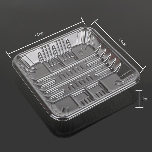 OEM ODM Square Disposable 14*14*2cm Plastic Meat Packaging