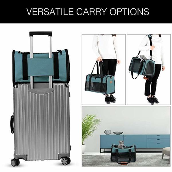 Flight Approved Dog Travel Carrier Bag , Animal Carriers For Planes Fashionable