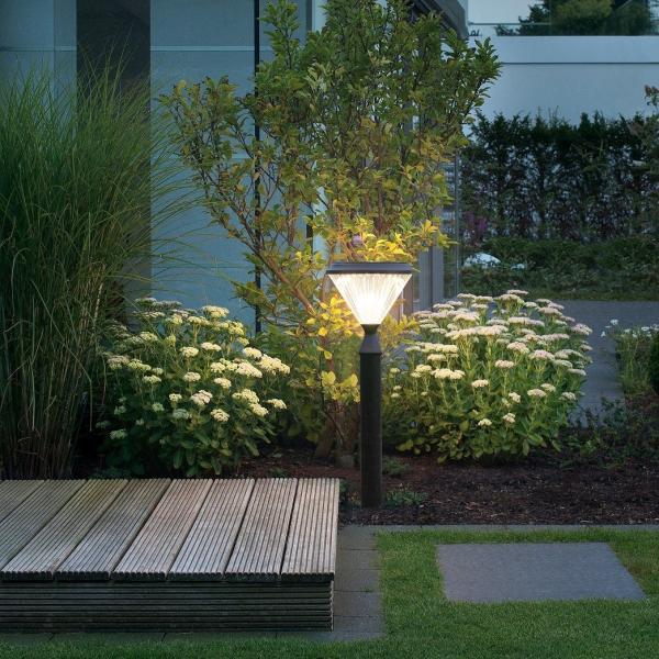 CE RoHS CCC 9W LED 20ah Garden Solar Stake Lights Outdoor