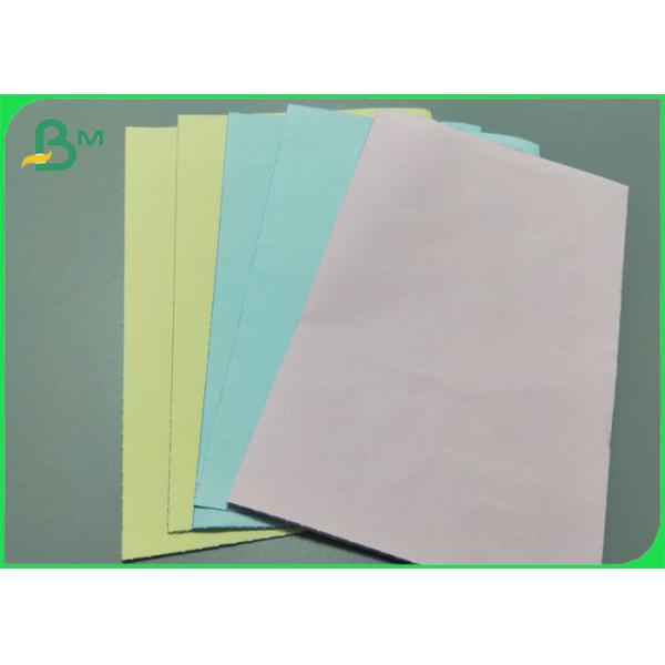 Зеленая желтая бумага NCR копий через копирку для Incoices 48gsm - 125gsm