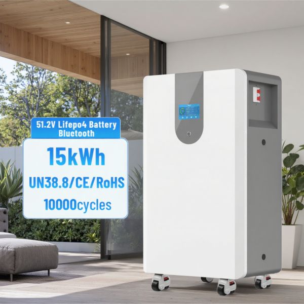 51.2V LiFePO4 Lithium Battery Solar Battery Storage System with 10000 Cycle Life for Hybrid Grid Home Energy