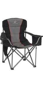 Oversized Camping Chair with Shade Canopy, Folding Lawn Chairs Cup Holders, Camping Lounge Chair for Hiking Travel