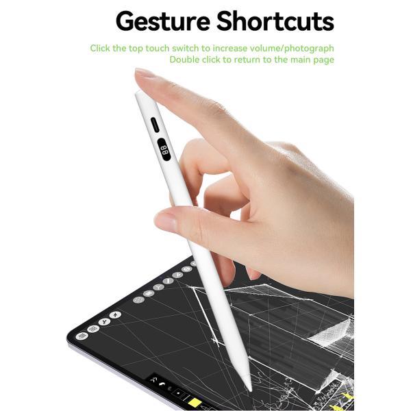 Белый грифель сенсорного экрана на Ipad 1-2 часов поручая длину времени 14cm