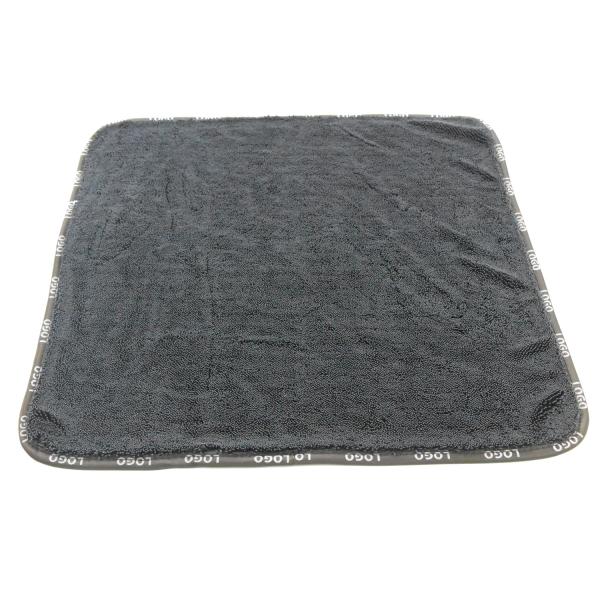 16X16 Microfiber Car Buffing Towel Black Ultra Thick 800GSM Twist Pile 70% Polyester 30% Polyamide New Arrived