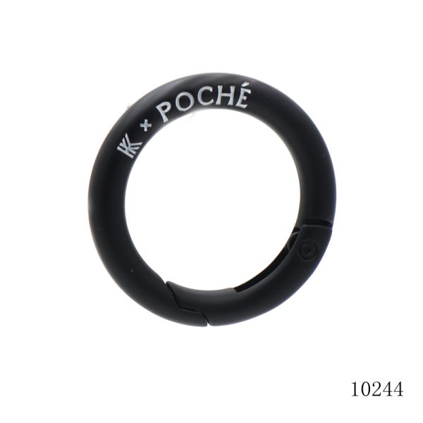 26mm Round Carabiner Clip Black Carabiner Clips Corrosion Resistant