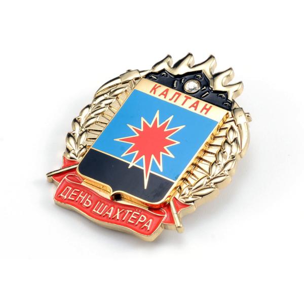 Zinc Alloy Metal Pin Badges No Smell Epoxy Coating With Personalised Logo