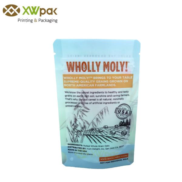 Подгонянный пакет еды сумок рисовой бумаги стоит вверх мешок с молнией для кофе