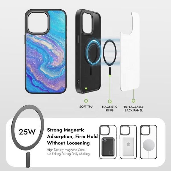 2D Sublimation Iphone 17 Pro Magsafe Case Custom Protective Case Magnetic Iphone 17 Pro Max Case