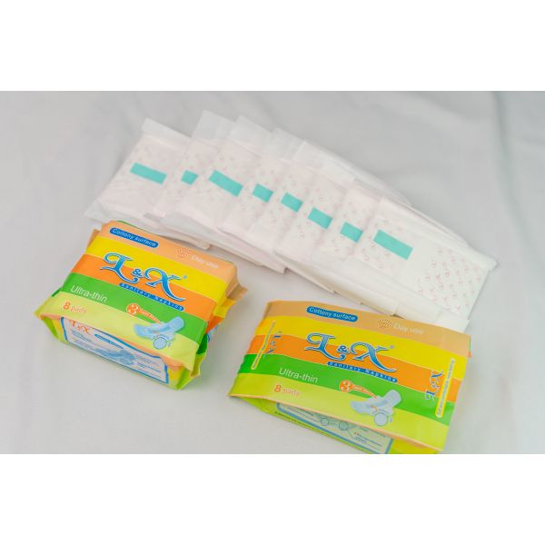 Adult Lady Sanitary Napkins with Pattern Comfortable Breathable Design Providing Superior Absorption and Odor Control
