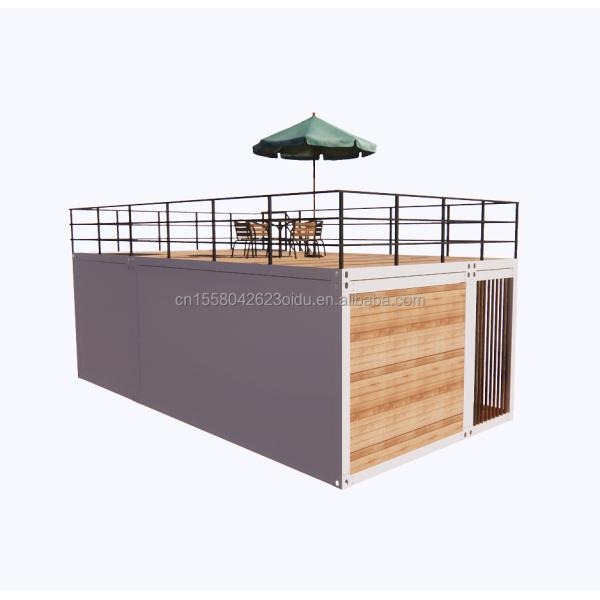 2-Bedroom Container Mobile House 20ft Wooden Luxury Garden Studio with Plane Packaging