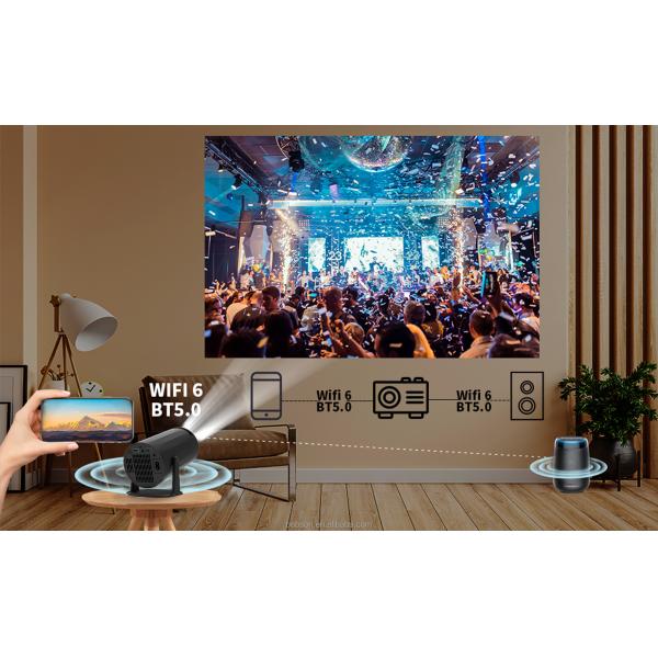 HY 300 Pro Portable Home Cinema Theater Android 11 Projector 150 ANSI H713 Chipset 720P Mini Projector 4K Max 3D Compatible