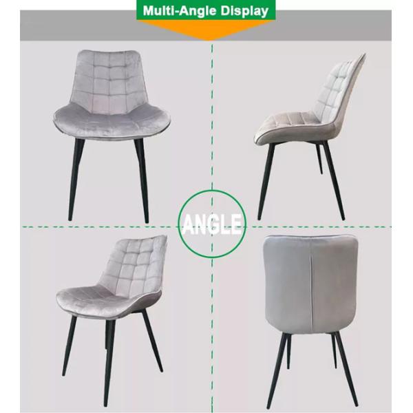 Las sillas de cena nórdicas modernas del ocio tapizaron la tela casera del terciopelo de los muebles