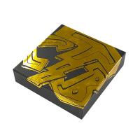Conjuntos de cartón robusto de la costumbre de los pendientes de la pulsera collar de 2 piezas caja de regalo rígida