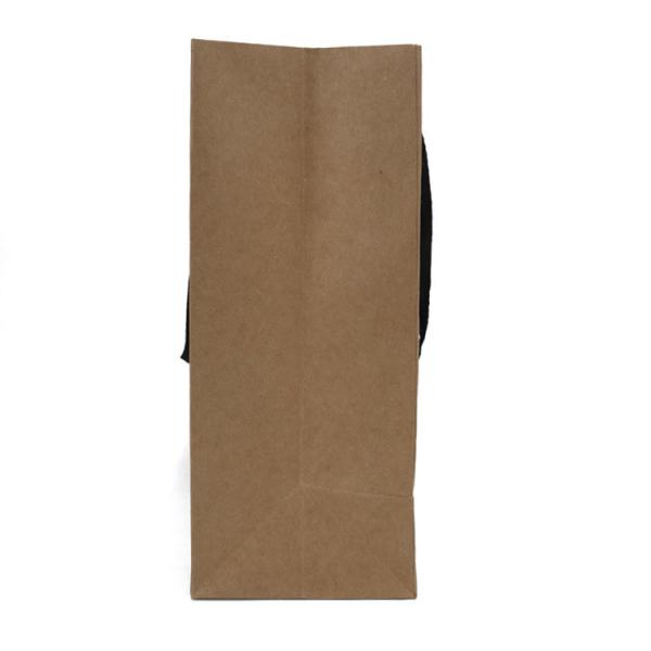 Eco Friendly Recycled Paper Grocery Bags Kraft Paper Gift Bags With Woven Tape Handle