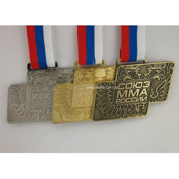 Boxing Or Running Sports Custom Diecast Medals Zinc Alloy Material