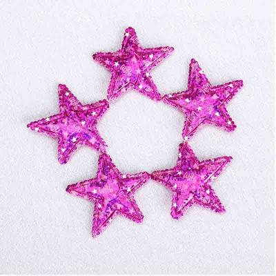 Hologram Shimmer Ultrasonic Embossing Flowers Crafts Shiny Customized Size