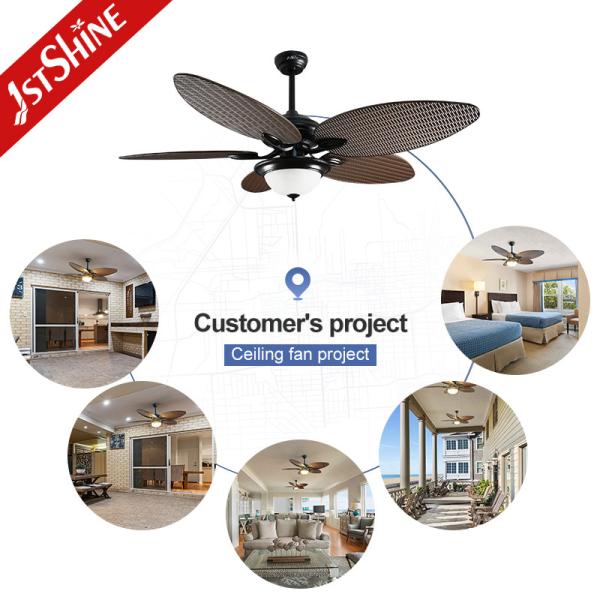 Hotel Decorative 56 Inch Ceiling Fan with Light and Remote Control in Traditional Style