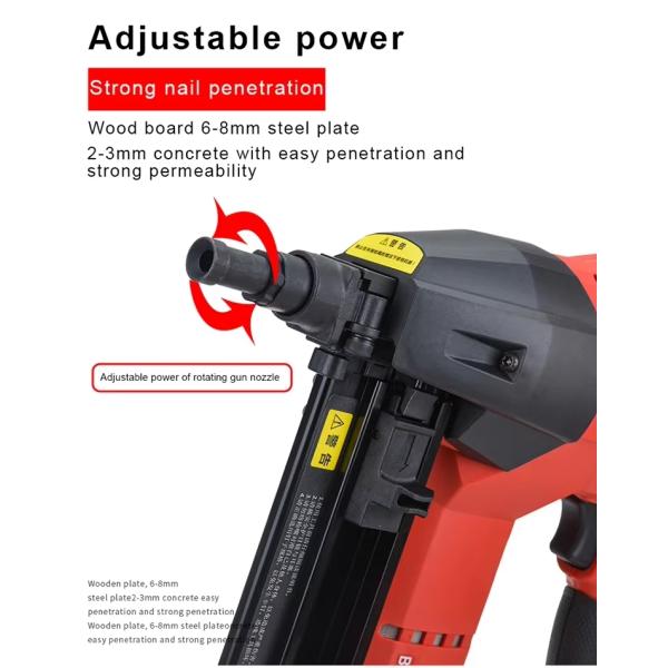 Industrial Grade Nail Gun with Large Capacity Battery 120V/60HZ Lithium Battery Powered