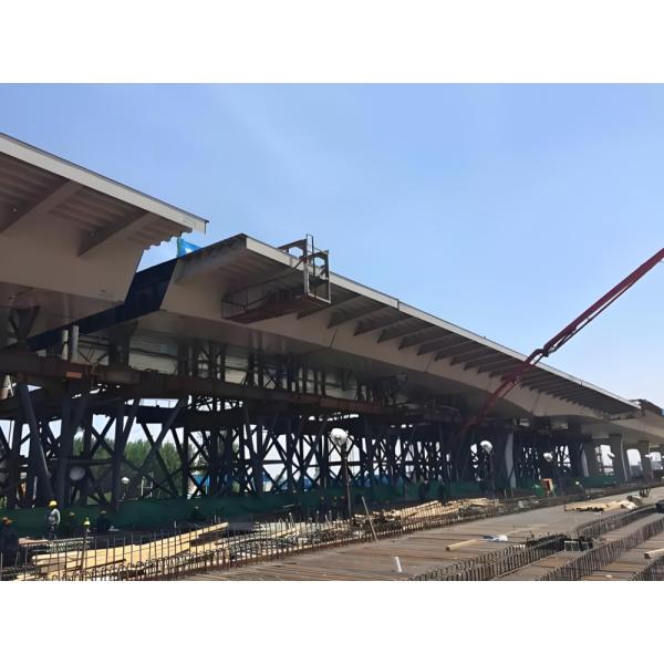 ISO9001 Сертифицированная стальная конструкция моста с треском Долговечные стальные рамы