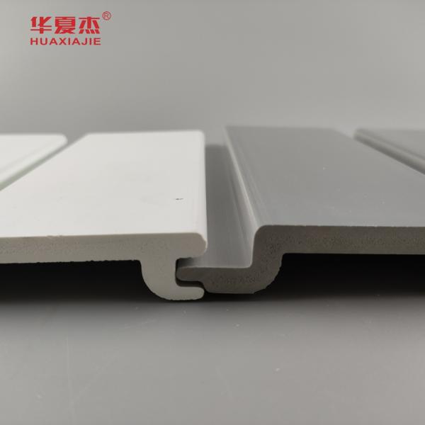 Gráfico de painéis de parede de lajes de PVC painéis de garagem brancos e cinzentos decoração de parede impermeável