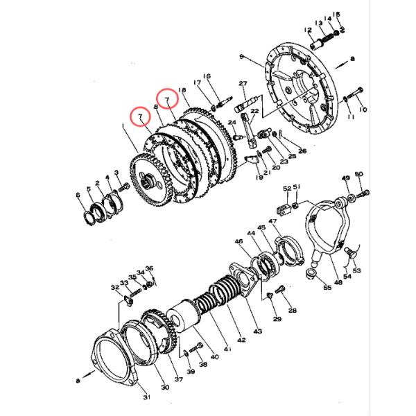 Disco de fricción para Komatsu 1311061140 D50A D50P D50PL D60A D60P D60PL GD31RC GD37 GD600R