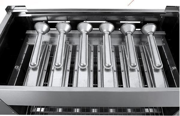 6 Elevador de forno de grelha de salamandra com queimador de gás infravermelho para indústria de serviços alimentares