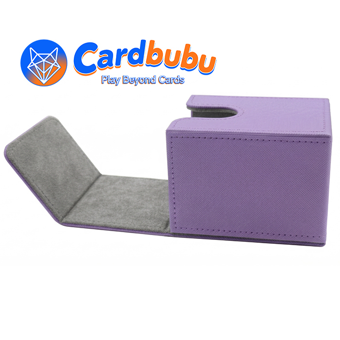 PU Leather Yugioh Boxes Trading Cards Stylish Magnetic Closure Pokemon Card Box Holder