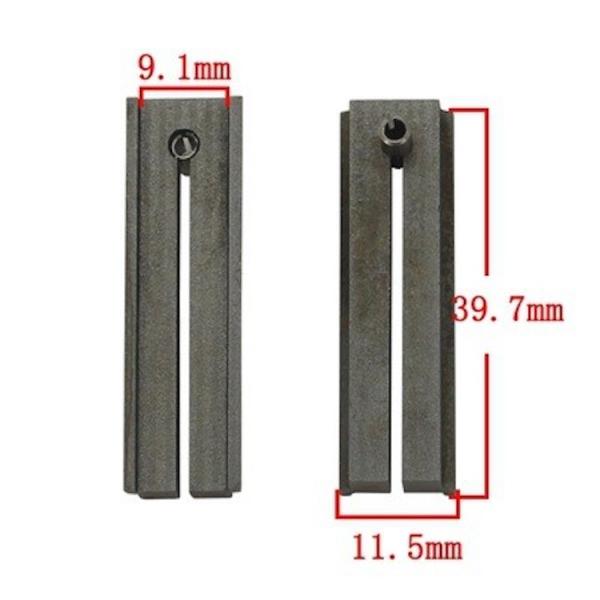 ABS Steel key cutting machine parts for Vertical key retaining clip Auxiliary fixture