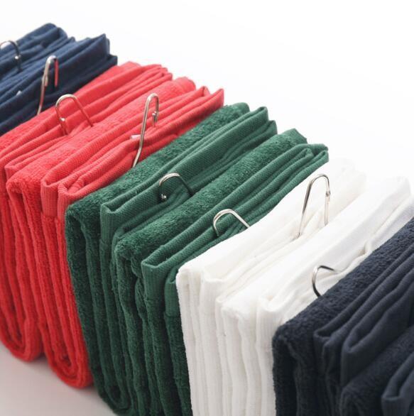 100% Cotton Velour Golf Towel with Hook 6 Colors available for Stock Sale