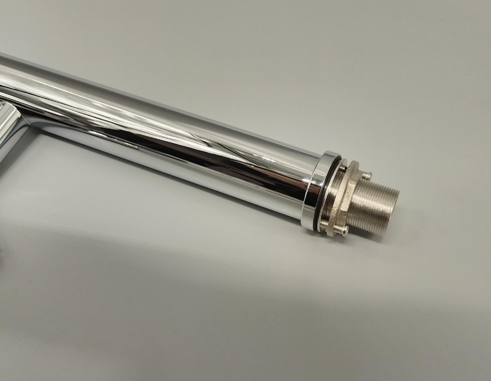 SUS304 Stainless Steel Faucet for washbasin with 35mm ceramic cartridge and flexible hoses in various surface finishes