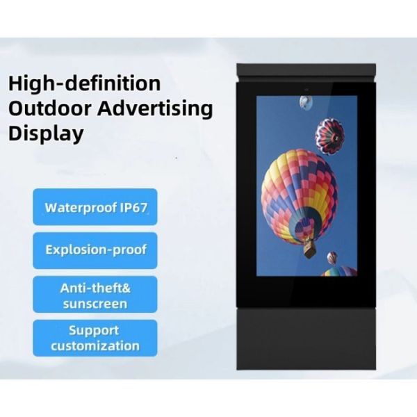 65 inch Drive Thru Restaurants Menu Board lcd outdoor screen Waterproof Kiosk Touch Order Screen Lcd Display Advertising