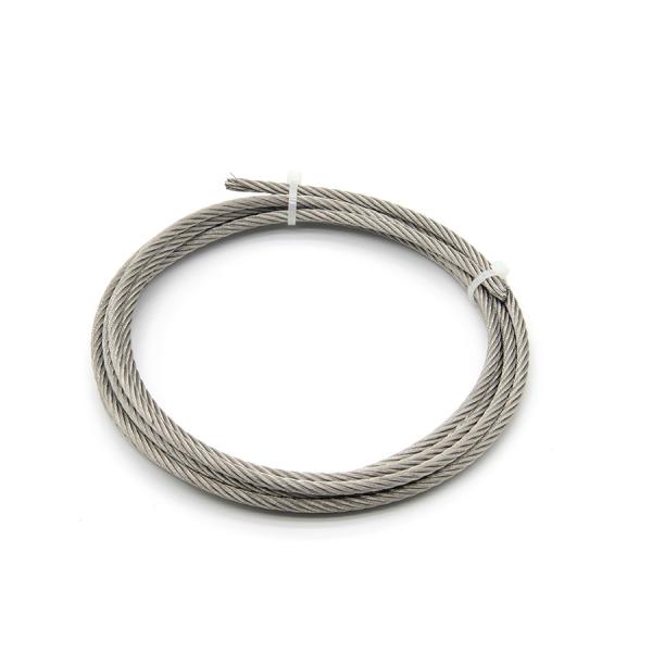316 Marine Grade Stainless Steel Wire Rope 19 or 37 wires For Saltwater Resistance