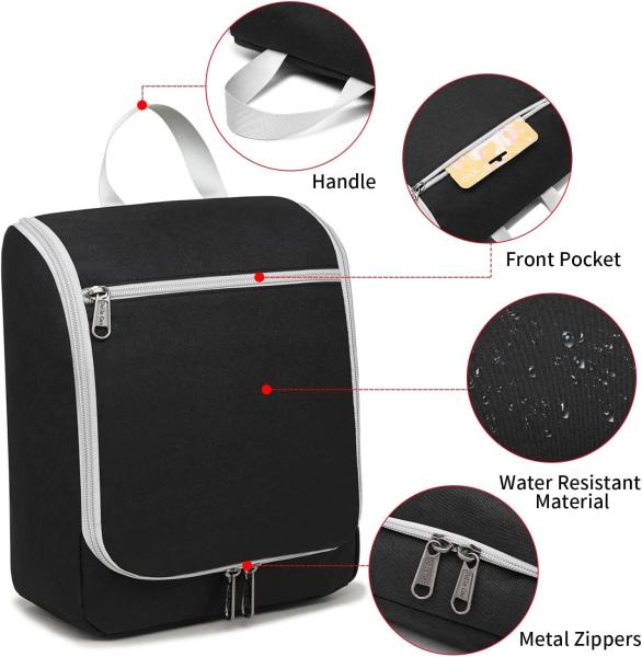 portable, lightweight, Hanging Toiletry Bag for Women Travel Makeup Bag Organizer Toiletries Bag