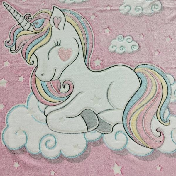 ピンクの動物の印刷されたフランネルの羊毛の生地100%のポリエステル