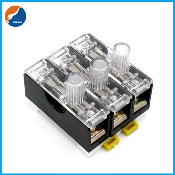 плавкая часть предохранителя 3AG держателя 35mm рельса Din 1P 2P 3P 6x30mm с крышкой ПК и указанием СИД