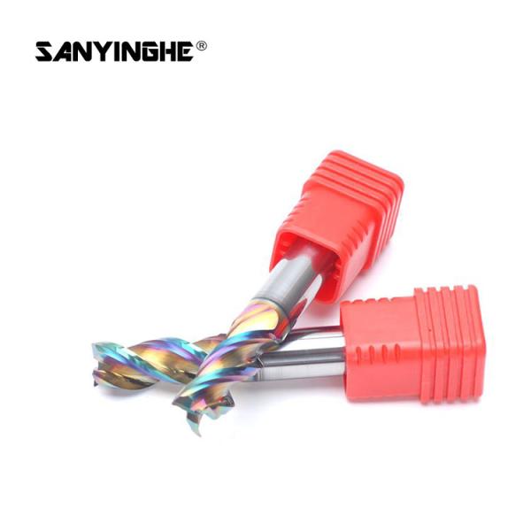 3 Flute Carbide Square End Mill Slot Milling Cutter HRC65 Tool For Aluminum