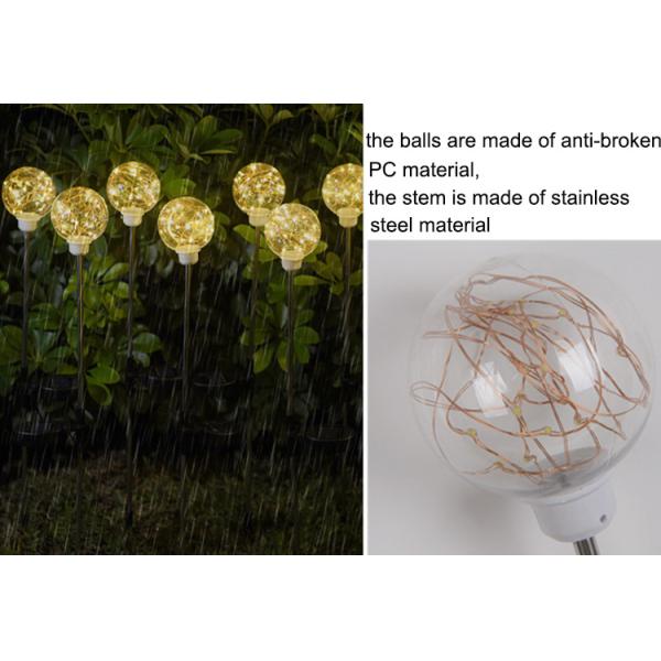 Solar Copper wire ball lights Garden Decoration Plugin Ground Lamp Lawn Lamp