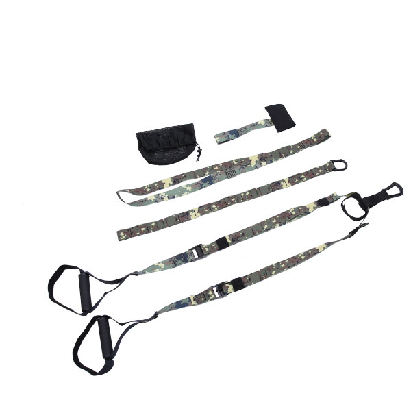 Indoor 2 Belts Long Resistance Bands , 210CM Suspension Trainer Bands