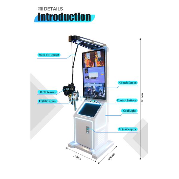 9D VR Simulator Virtual Reality Gun Battle Games Walking Shooter Home School Airport Educational Purposes Made PC Metal Steel