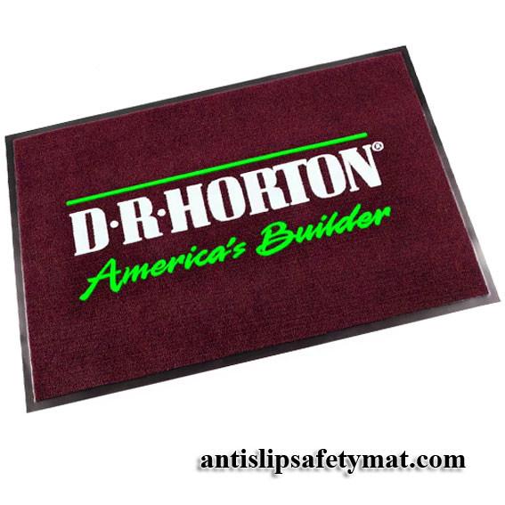 Custom Print Commercial Entrance Mats Carpet Logo Doormats Rugs Nylon Surface