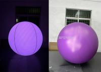 1m de color púrpura totalmente rociado LED interactivo globo luminoso para conciertos festivales de música